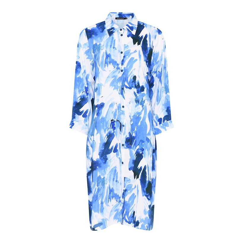 Micha Kjole Blå Summer Print - Micha Kjole