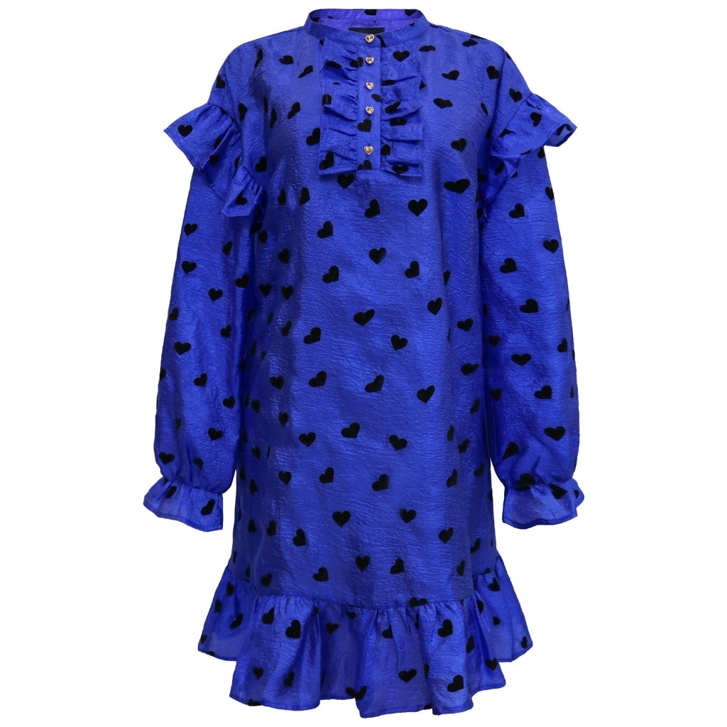 Sort Libert Dame Kjole Tia Cobolt Blue Black Heart - Liberté Kjole  - 5707085589349