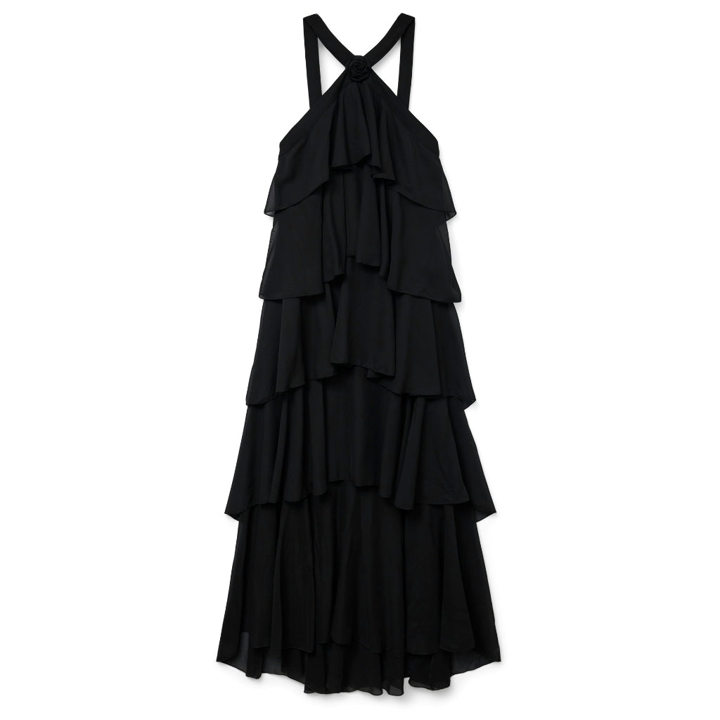 Sort Vero Moda Dame Kjole Vmfelicia Black - Vero Moda Kjole  - 5715717572317