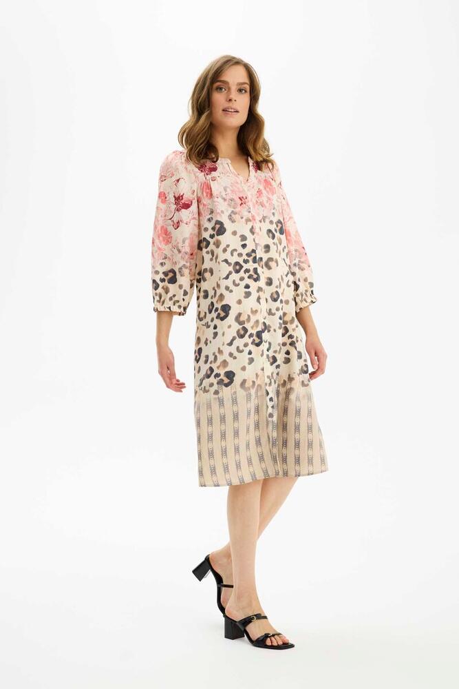 Kjole Mona Coral Rose Front - In Front Kjole  - 5714220378034