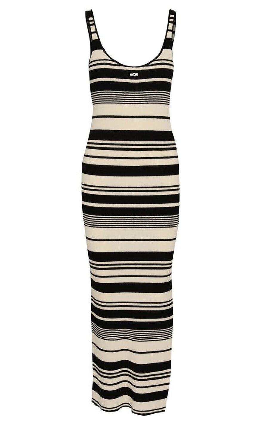 Sort Gestuz Kjole Stela Black Birch Striped - Gestuz Kjole  - 5715576365358
