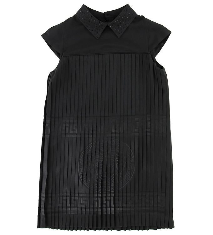 Sort Young Versace Kjole Pliss - Versace Kjole  - 8052043229209