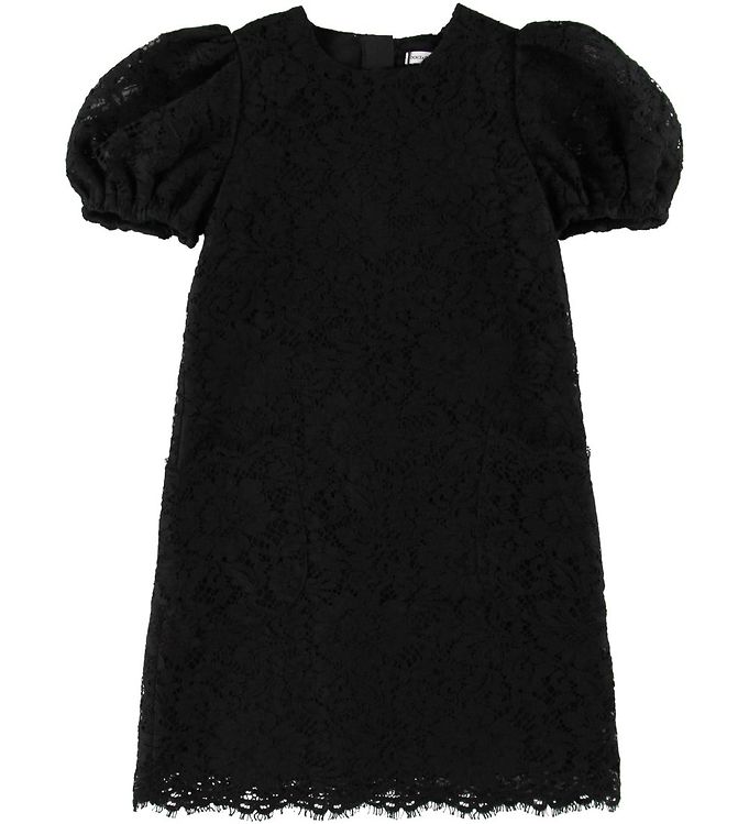 Sort Dolce & Gabbana Kjole Blonder - Kjole  - 8054802622504