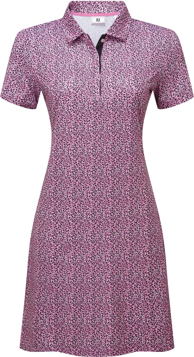 Sort Footjoy Animal Print Dame Kjole White Black Pink Str - Footjoy Kjole  - 0196665826113