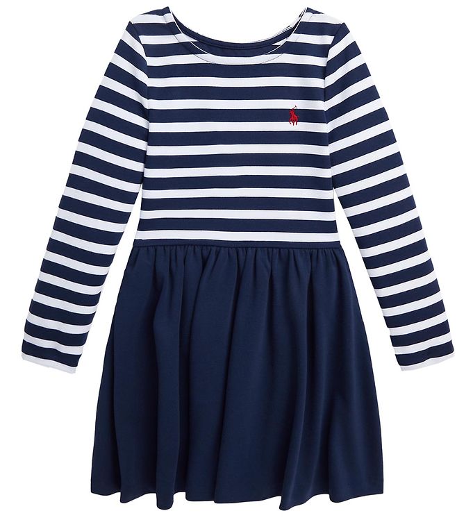 Hvid Polo Ralph Lauren Kjole Newport Navy - Kjole  - 3616535136878