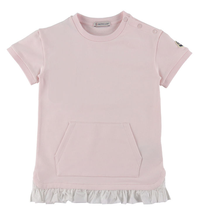 Rosa Moncler Sweatkjole Flæse - Moncler Kjole  - 8055724175635