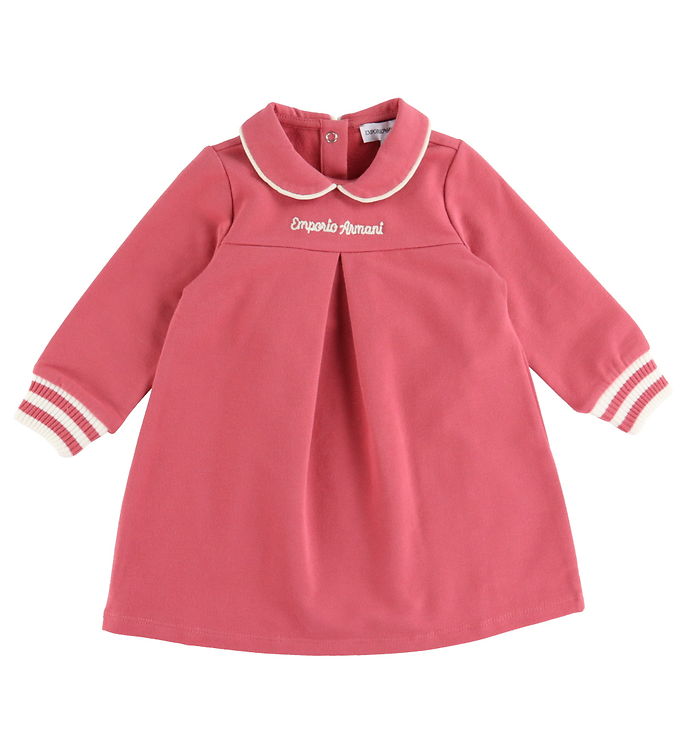 Rosa Emporio Armani Sweatkjole Slate Rose Hvid - Emporio Armani Kjole  - 8058997007306