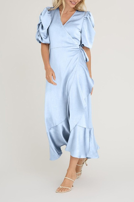 Blå View Kjole Sinda Dress Light Blue - A-view Kjole  - 5714711430807