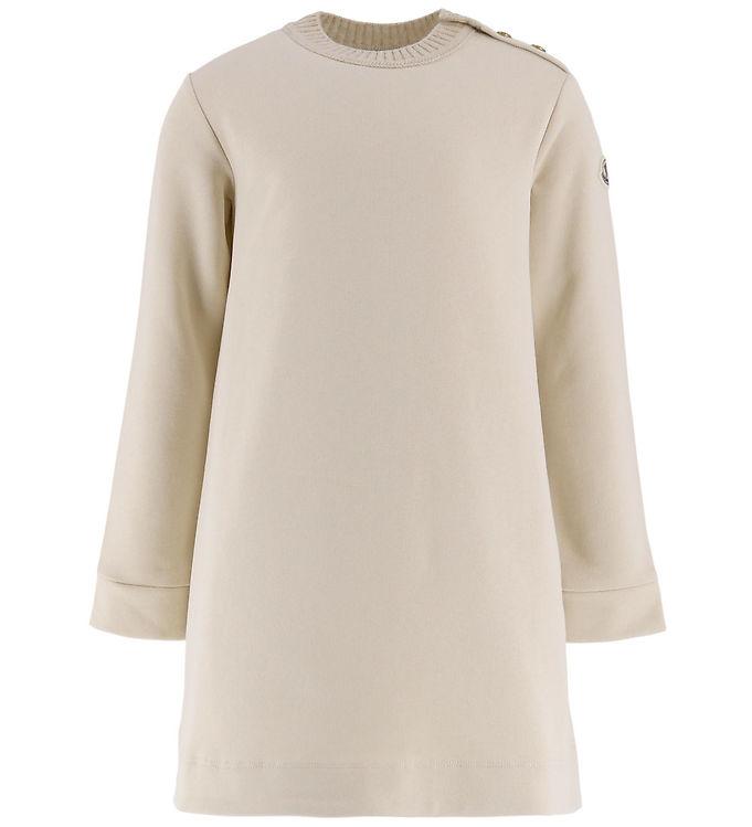 Beige Moncler Kjole Natural - Moncler Kjole  - 8050592903939
