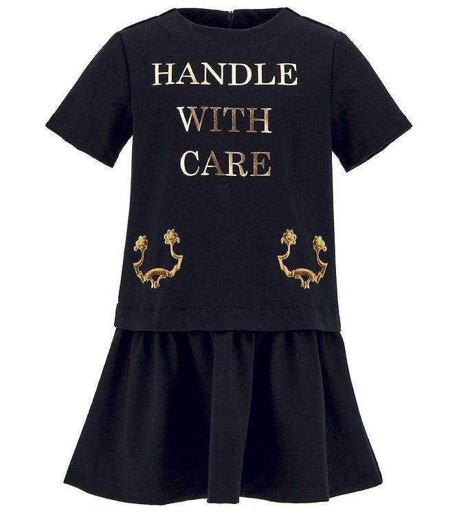 Sort Moschino Kjole Print - Moschino Kjole  - 8054389777673