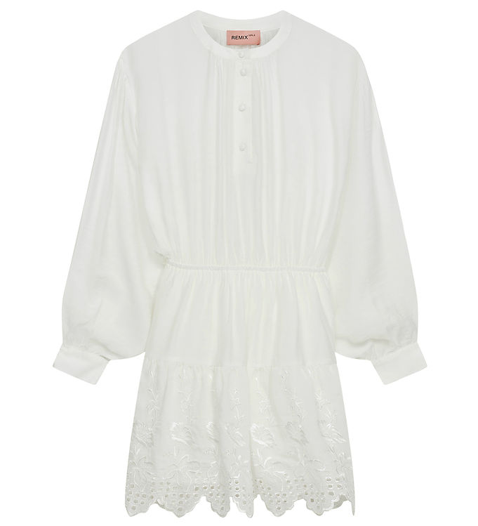Hvid Designers Remix Kjole Vera Broderie Short Cream - Designers Remix Kjole  - 5712734733844