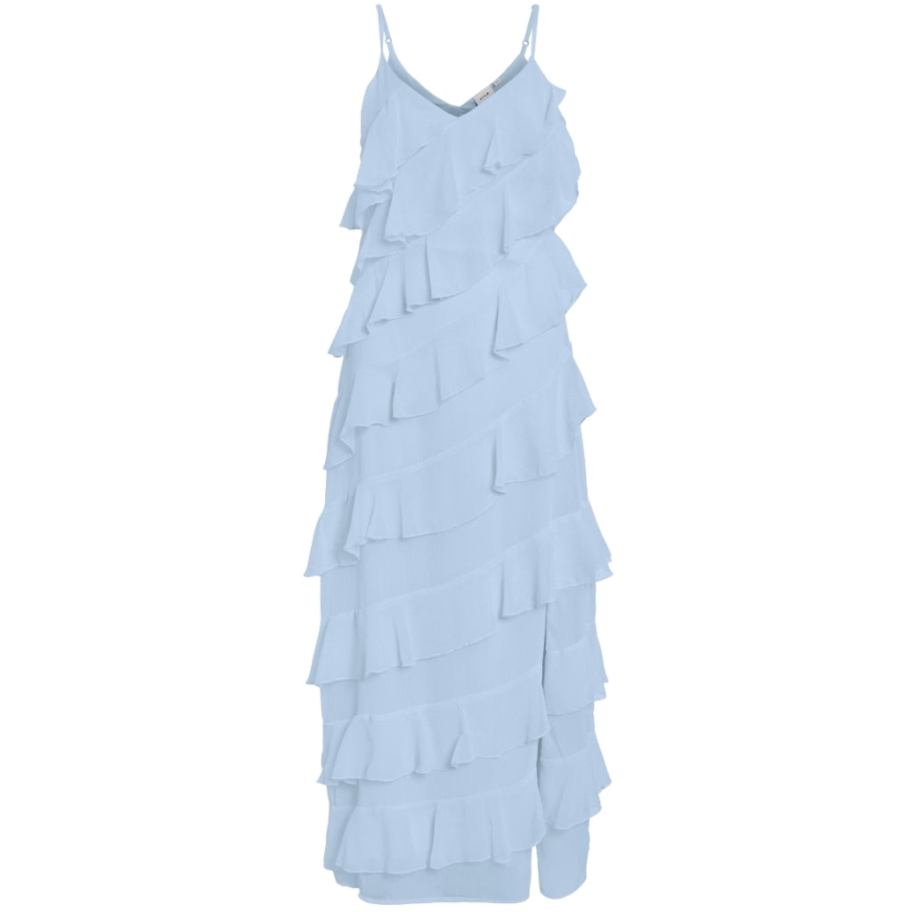 Blå Vila Dame Kjole Viluna Cashmere Blue - Vila Kjole  - 5715799822379