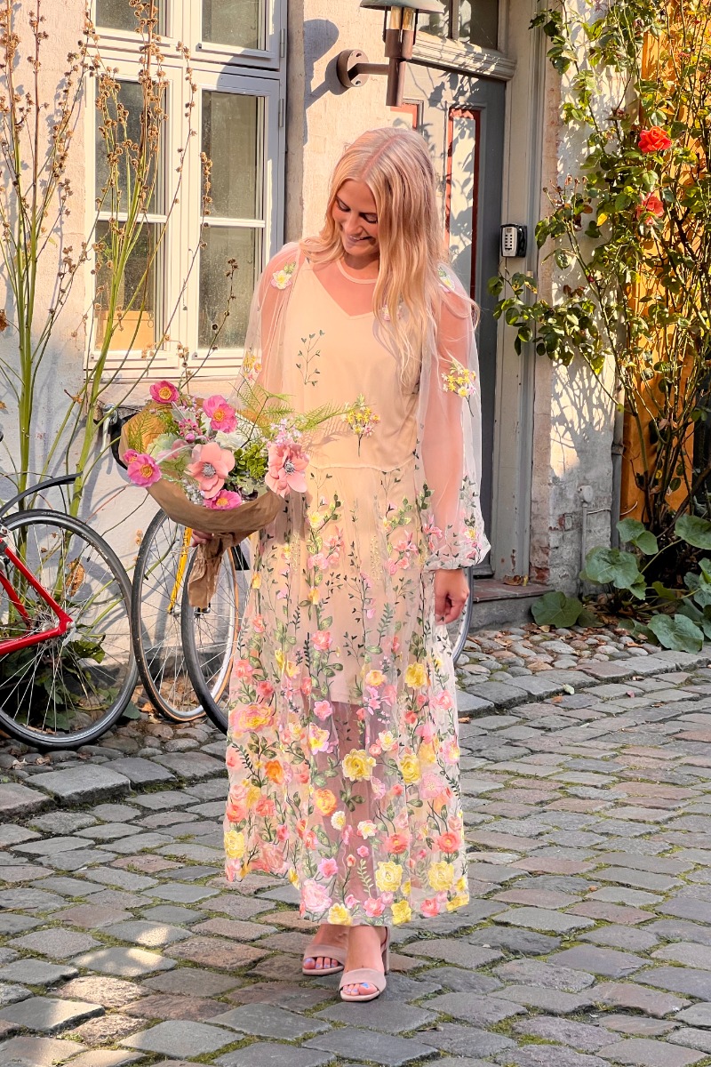 Gul View Kjole Fuschia Dress Sand Yellow - A-view Kjole  - 5714711357357