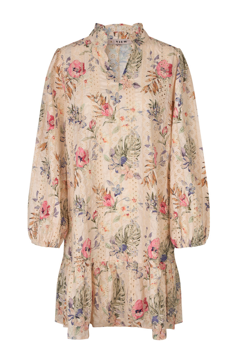 Grøn View Kjole Grete Dress Sand Dusty Green - A-view Kjole  - 5714711360326