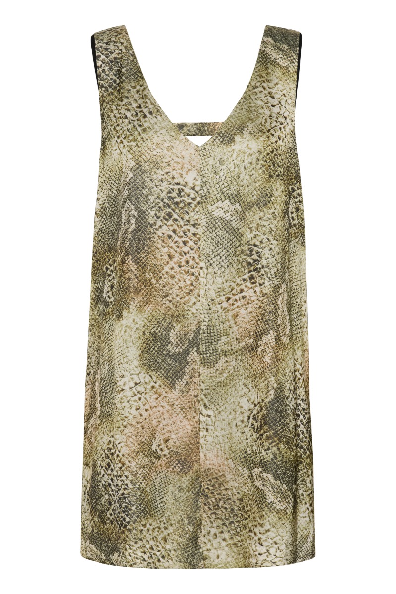 Multifarvet Gestuz Kjole Gzsanti Dress Golden Snake - Gestuz Kjole  - 5715576145271