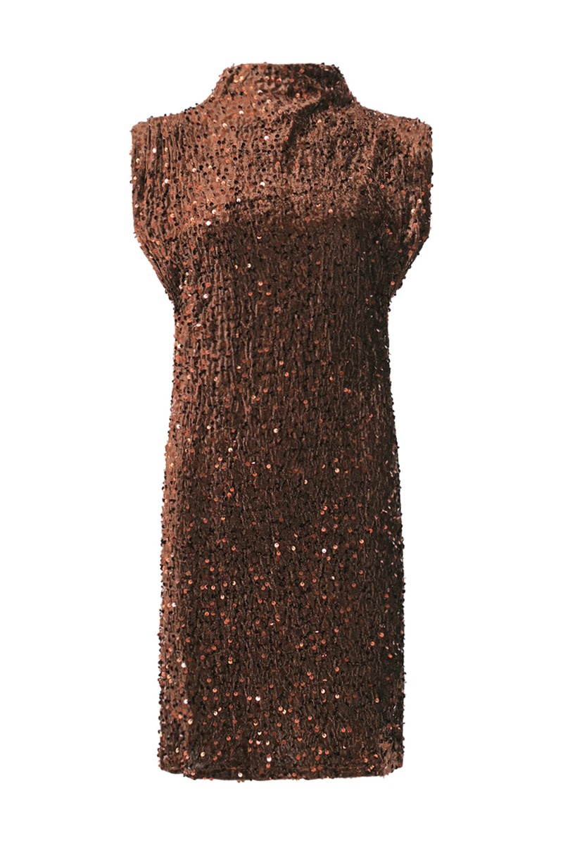 Brun Noella Kjole Kali Dress Chocolate Brown - Noella Kjole  - 5714694871840