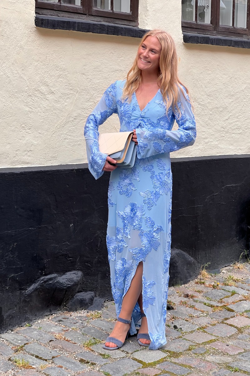 Blå Noella Kjole Kameyella Dress Ocean Spray Forventet Levering Slut Juni - Noella Kjole  - 5714694923242