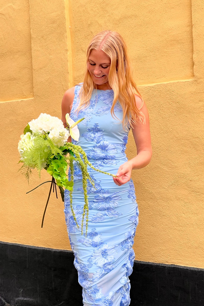Blå Noella Kjole Lavinia Dress Ocean Spray - Noella Kjole  - 5714694923150