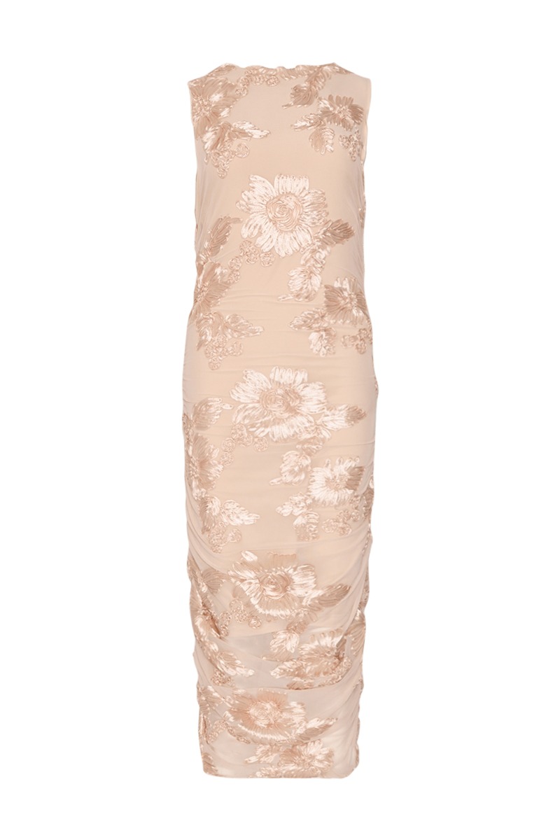 Beige Noella Kjole Lavinia Dress Ivory - Noella Kjole  - 5714694914202