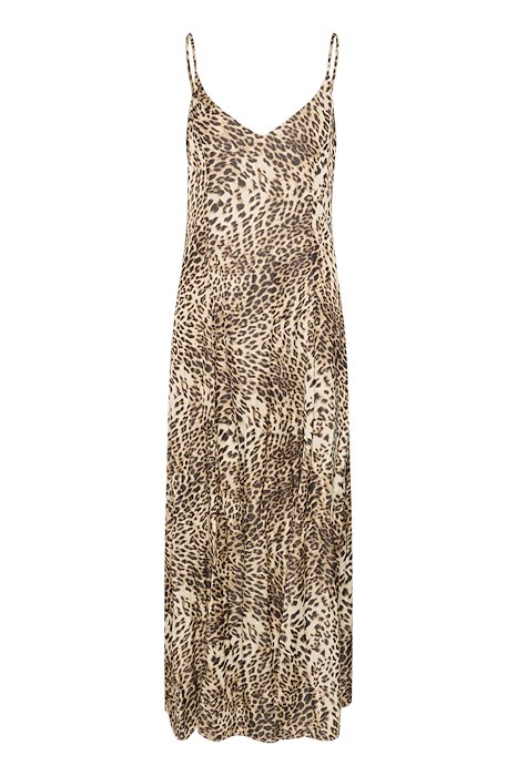 Multifarvet Gestuz Kjole Leelo Dress Light Leopard - Gestuz Kjole  - 5715375980769
