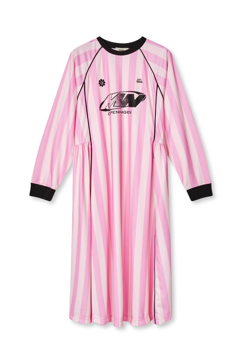 Pink Mads Nørgaard Kjole Shiny Sport Debbie Dress Begonia Blushing Bride - Mads Nørgaard Kjole  - 5715131502686