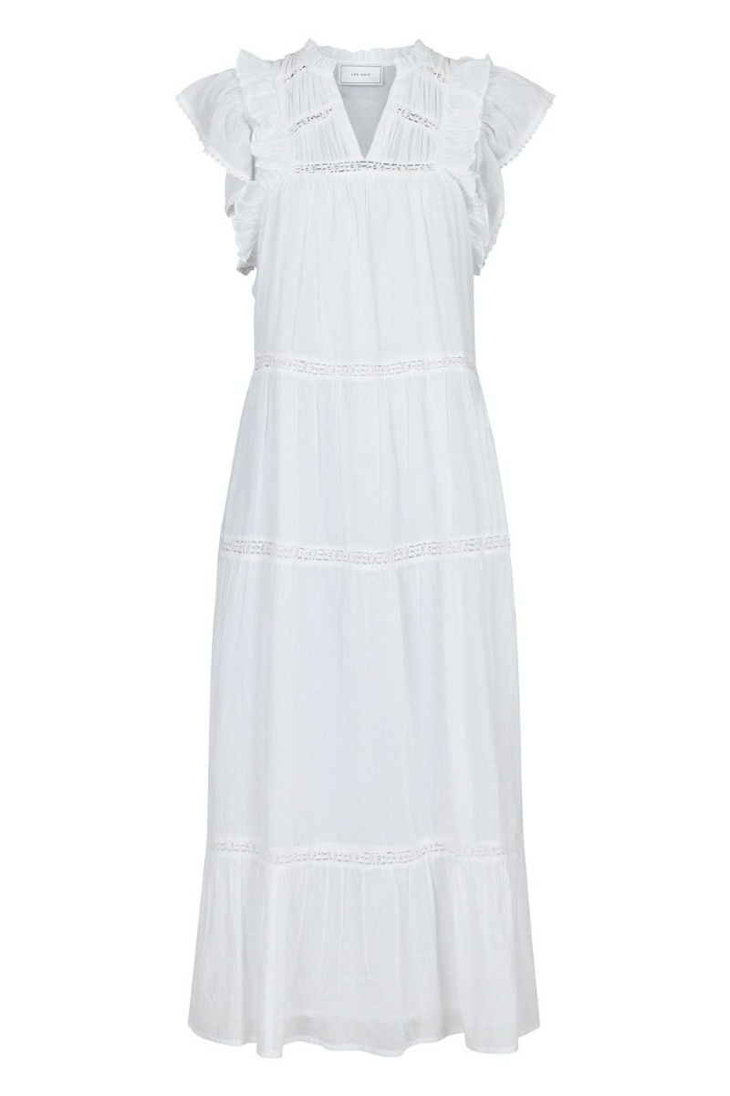 Hvid Neo Noir Kjole Ankita Voile Dress White - Neo Noir Kjole  - 5715641047332