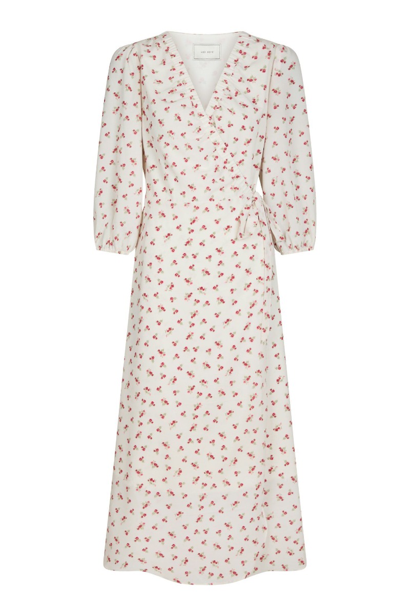 Hvid Neo Noir Kjole Malinga Simple Flower Dress Red - Neo Noir Kjole  - 5715641240832