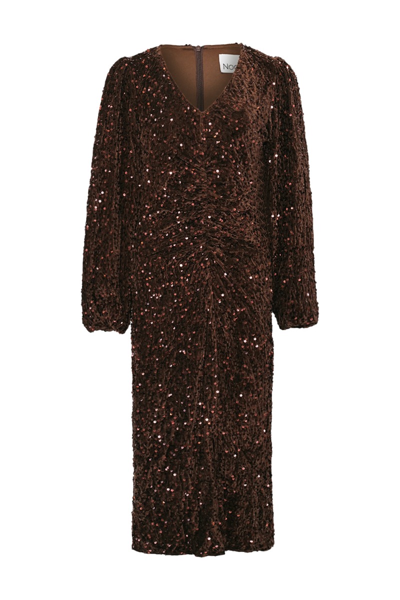 Brun Noella Kjole Teagan Dress Chocolate Brown - Noella Kjole  - 5714694865016