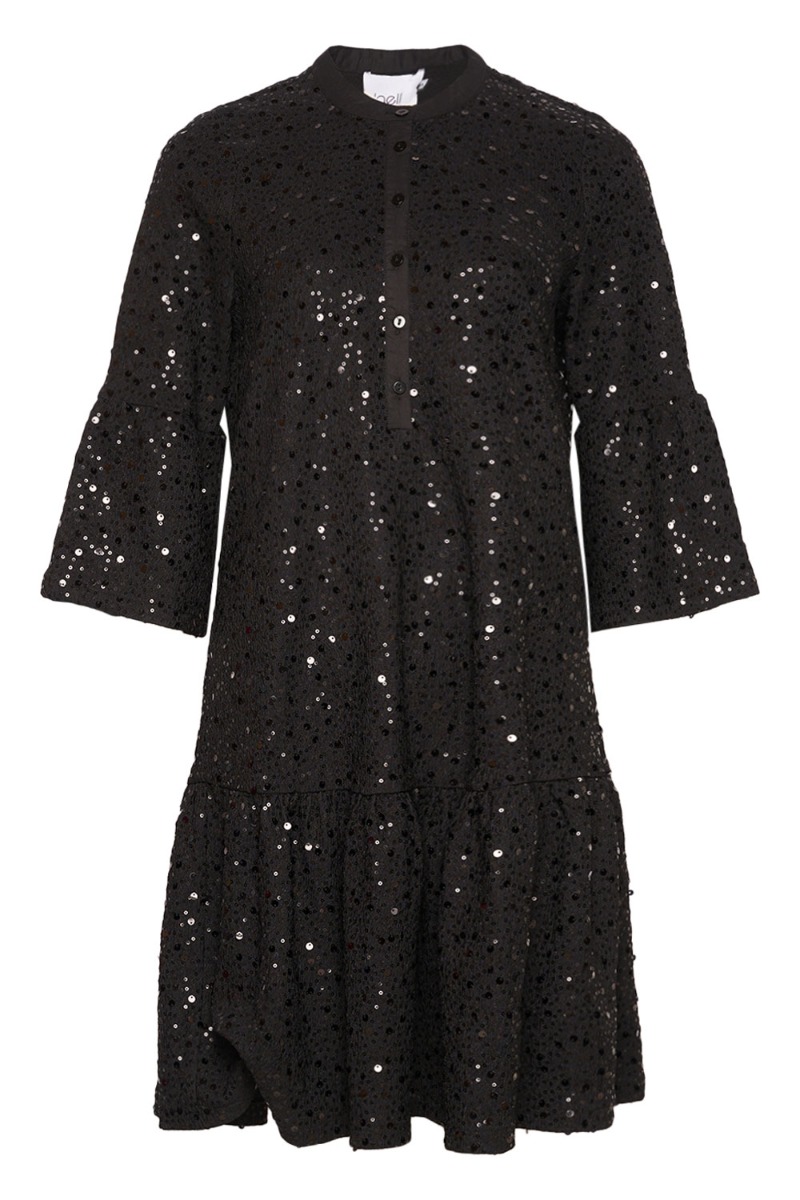 Sort Noella Kjole Verona Short Dress Black Black - Noella Kjole  - 5714694820657