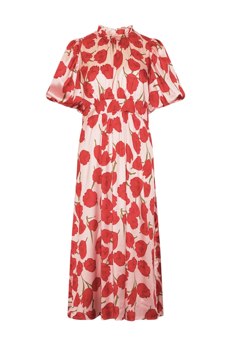 Rød Noella Kjole Ruth Dress Tulip Print - Noella Kjole  - 5714694879921