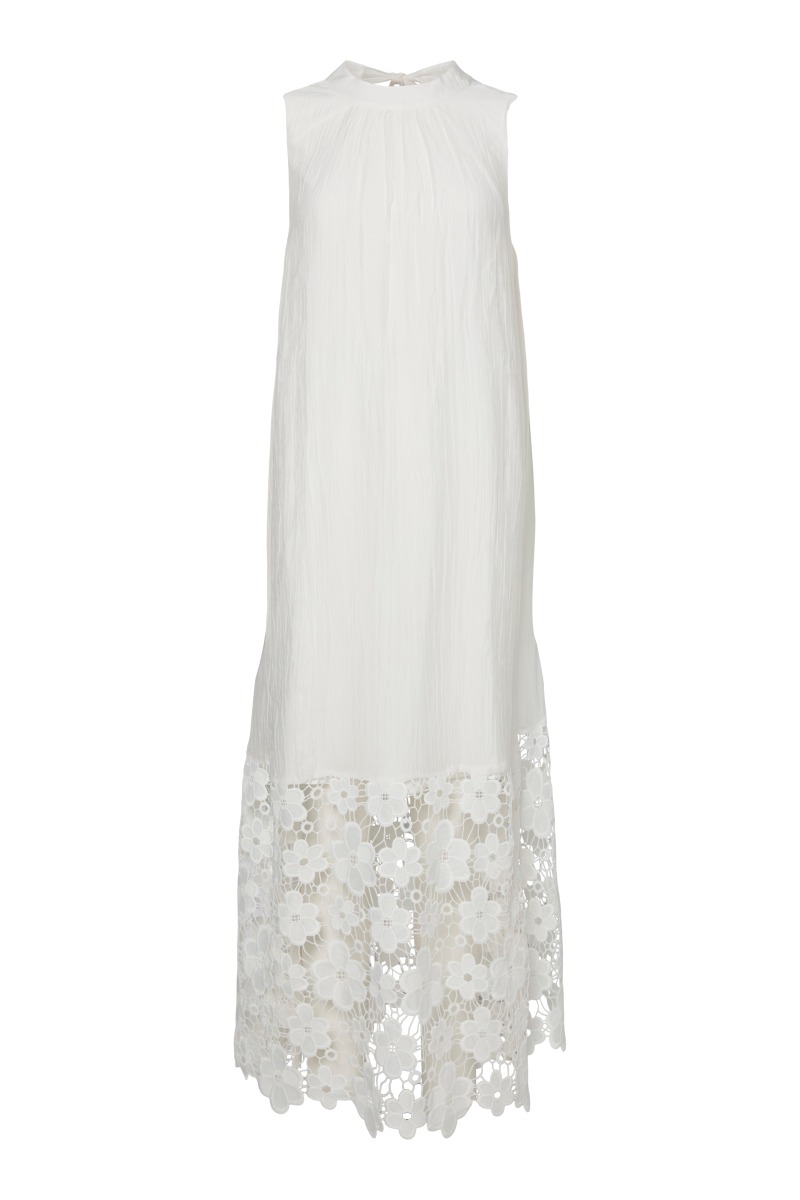 Hvid Kjole Yastwigsy Ankle Dress Star White - Yas Kjole  - 5715723761637