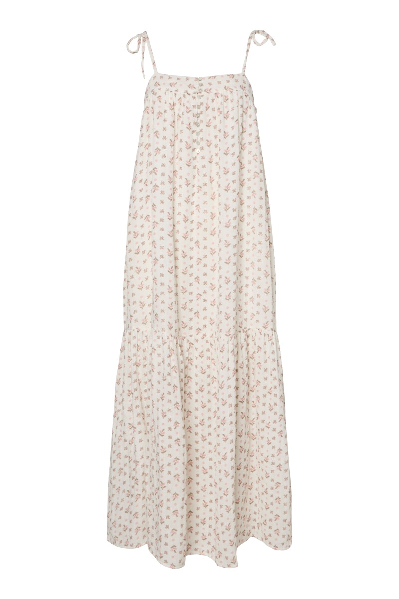 Hvid Kjole Yona Ankle Dress Star White - Yas Kjole  - 5715723761354